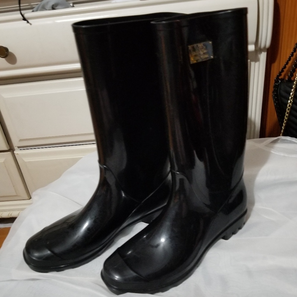 Black Nicole Miller Rain Boots